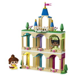 LEGO Disney Princess 43291 - Ensemble de Construction avec Château Miniature et 2 Personnages: Belle et Tiana - Jouet Enfants à Partir de 5 Ans