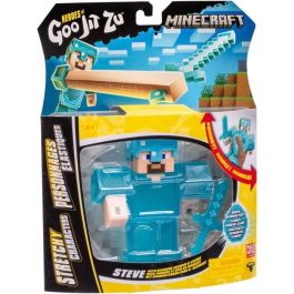 Heroes of Goo Jit Zu Figura Elástica Minecraft Steve 11 cm Textura Elástica