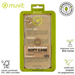 Protection pour téléphone portable Muvit for Change iPhone 17 Transparent