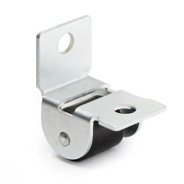 Q&Q Roue Fixe Kety A/Nylon D16 H19 P/Nido C/Soporte Acero Zincado, Forma Escuadra