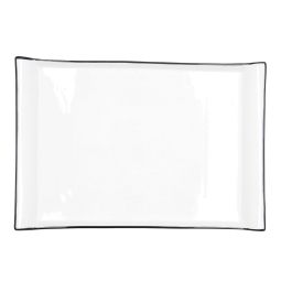 Plateau apéritif Quid Gastro Blanc Céramique 36 x 25 cm (6 Unités)