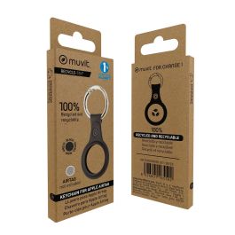 Porte-clés Muvit for Change Noir Étui AirTag
