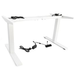 COMPLEMENTOS ORGANITA Leiva Pieds de table élévateurs électriques réglables 1080-1800mm Blanc Télescopique Max100Kg 600-1250