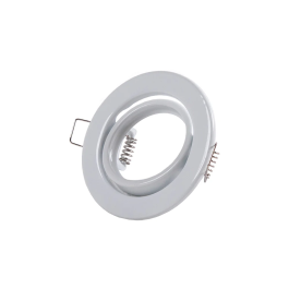 Vepa Downlight Circulaire Basculant En Acier 90mm - Blanc