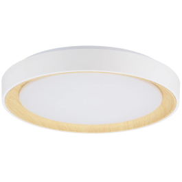 Plafonnier LED Décoratif 36W CCT 3000-6000K (Lumière Réglable) avec Télécommande, Blanc