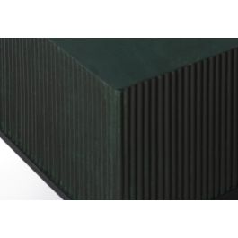 GINER Y COLOMER Table Basse en Métal avec Porte-Revistes 90x90x39 cm Vert Foncé