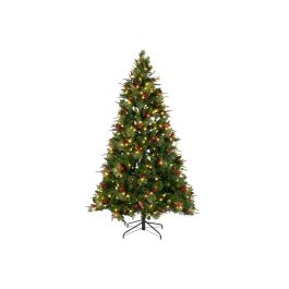Sapin de Noël DKD Home Decor Rouge Vert Polyéthylène 100 x 100 x 180 cm