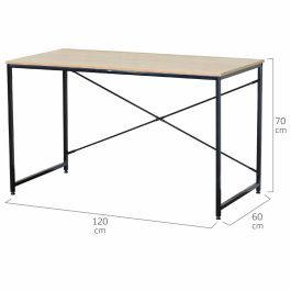 Bureau Max Home Acier Mélamine Contre-plaqué 120 x 71 x 60 cm