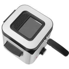 Sencor SFR 6200SS Friteuse sans Huile 1.5 L 900 W à Contrôle de Température 130-190 °C, Noir et Acier Inoxydable