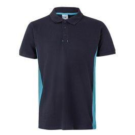 Velilla Polo 105504 Bicolor Manga Corta Negro Celeste Talla XL