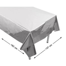 Mantel Plateado 137 x 182 cm pour Décoration de Table de Fête, Festif Moderne, Événements d'Entreprise et Soirées Élégantes Precio: 1.848. SKU: B1BBQS7ZEK