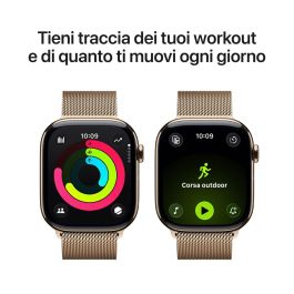 Montre intelligente Apple MFD74QL/A Titane Doré 46 mm