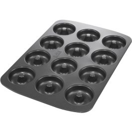 Bandeja para hornear donuts - BIRKMANN - EASY BAKING - Acero al carbono - Antiadherente - 12 moldes - Ø7 cm, 37 x 26 x 2 cm
