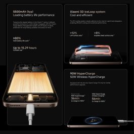 Smartphone Xiaomi MZB0KUIEU 6,83" Octa Core 12 GB RAM 256 GB Gris