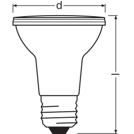 Ledvance LVE-4099854071133 Ampoule LED Spot E27 6,4W 350Lm 2700K 36° IP20 Dimmable