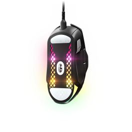 Souris Gaming SteelSeries Aerox 5 Jeux Noir Avec câble Lumières LED