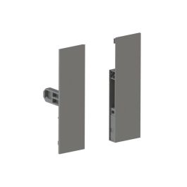 HERRAJES ALK Jeu de Fixation Frontal Qube H90 H120 H185 Finition Antracite Hauteur H120