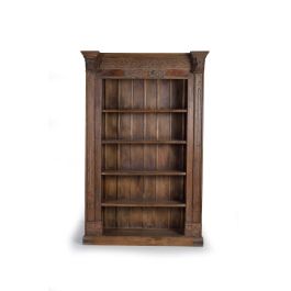 GINER Y COLOMER Bibliothèque en bois de manguier et bois récupéré, 4 étagères, design unique, marron, 222x142x56 cm Precio: 2675.988. SKU: B18HHTE39F