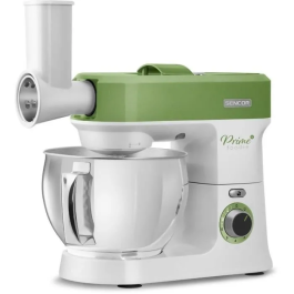 Robot pâtissier Sencor STM 3780GG - 1200W, bol inox 5L, 6 vitesses, 4 accessoires, éclairage LED