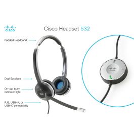 Téléphone IP CISCO CP-HS-W-532-RJ=