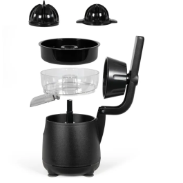 Livoo DOD211N Presse-agrumes électrique à bras, 120 W, Noir, avec grand et petit cônes, bec verseur anti-gouttes, nettoyage facile