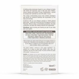 Dr. Organic Crème Anti-âge PRO COLLAGEN+ Perle Noire Hydratante avec Acide Hyaluronique et Biotine, 50 ml