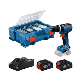 Bosch Professional Perceuse-visseuse à percussion sans fil GSB 18V-65 18V avec 2 batteries GBA 18V 4,0Ah et chargeur GAL 18V-40 dans L-Case Precio: 433.98. SKU: B1FAHC4SYX