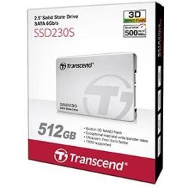 TRANSCEND SSD230S 512GB SSD 3D 6,4cm 2.5 inch SATA III 6Gb/s TLC aluminium case ohne Rahmen