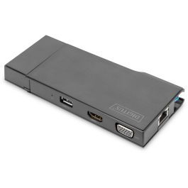 D Digitus Dockingstation Travel VGA HDMI Grey