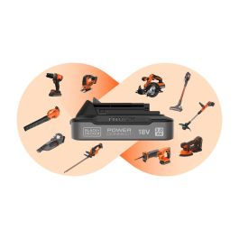 Black+Decker ST182320-QW Tondeuse à gazon électrique sans fil 18 V 25 cm avec batterie 2 Ah et chargeur