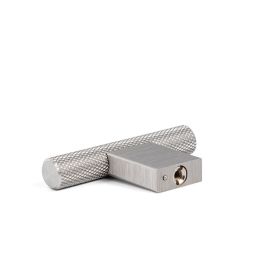 Viefe Bouton Poignée Graf Mini "T" en Aluminium Finition Noir Brossé pour Meubles