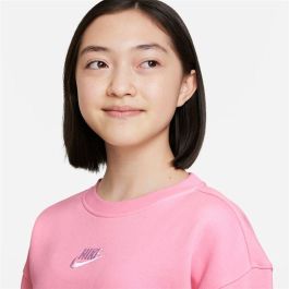 Sweat-shirt sans capuche fille Nike Sportswear Club Fleece Rose