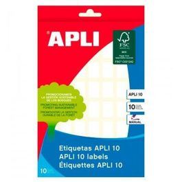 Étiquettes adhésives Apli Blanc Papier 10 Volets 12 x 18 mm (10 Unités)