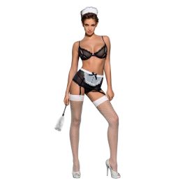 Ensemble de Lingerie en Dentelle Obsessive Maidme S/M Noir Precio: 33.69. SKU: S13005972
