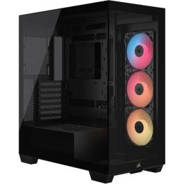 Boitier PC - CORSAIR - 3500X RSR ARGB Tempered Glass Mid-Tower - 3 ventilateurs ARGB a rotor inversé - Noir