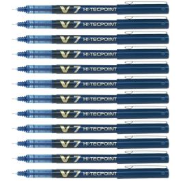 stylo à encre liquide Pilot V-7 Hi-Tecpoint Bleu 0,5 mm (12 Unités)