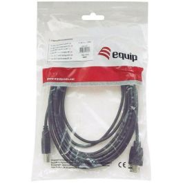 Equip USB Kabel 2.0 A-B St/St 2.00m schwarz Polybeutel