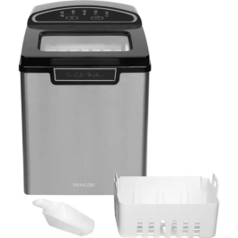 Sencor SIM 3500SS - Machine à glaçons portable - Production de 12 kg/jour en 9 min - Compacte et silencieuse - Réservoir 1,9 L