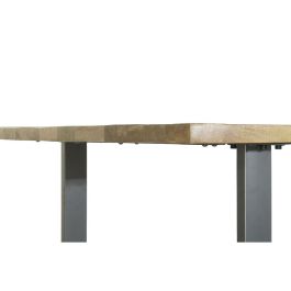 Table de Salle à Manger Home ESPRIT Noir Naturel Métal Bois de manguier 200 x 100 x 76 cm