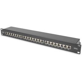 DIGITUS Patchpanel 1HE 24-Port Cat6a geschirmt schwarz