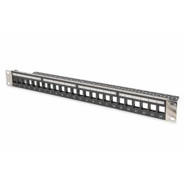 Digitus Patchpanel 1U 24 Ports Modulaire Rackmount Cat5e, Cat6, Cat6a Noir
