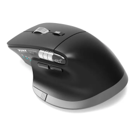 Port Designs Souris sans fil ULTIMATE 910203, Bluetooth et 2.4 GHz, rechargeable, ergonomique, gris - Pour productivité professionnelle