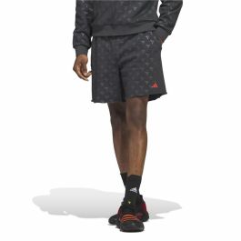Short de Basket pour Homme Adidas Trae Allover Print Gris