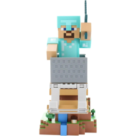 Exquisite Gaming Support Cable Guys - Figurine Minecraft Steve en Armure Diamant (20 cm) - Support pour Manette, Smartphone et Accessoires - Produit Officiel Precio: 35.9900004. SKU: B18RCRZNVL