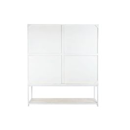 Étagère DKD Home Decor Blanc Noir Métal Bois de manguier 170 x 45 x 200 cm
