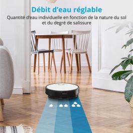 Medion Robot Aspirateur X50 SW avec Station de Drainage - Navigation Laser - 8000 Pa - Zones GO & NO GO - MED4061275199802