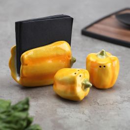 Porte-serviettes Versa Céramique 8,1 X 12,2 X 5,6 CM Poivrons