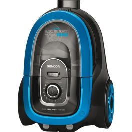 Sencor Aspirateur traîneau sans sac SVC-1035TQ - 750 W, filtre HEPA H13, 75 dB, réservoir 1 L, tube télescopique métallique, noir/bleu