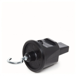 Emb out noir IP44 crochet métallique pour câble plat AM-BT906