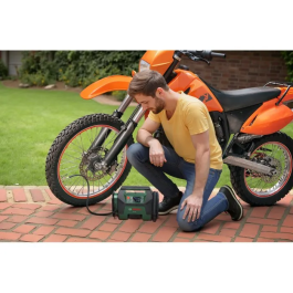 Bosch Pompe pneumatique sans fil PAO 18V - AdvancedPump 18V - Compresseur d'air sans fil à double fonction - Pression max 10,3 bar - Débit 400 l/min